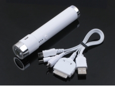 Pocket Emergency Battery Charger with LED Flashlight for iPod iPhone